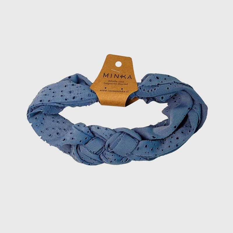 MINKA - Turbante Josefina Azul Piedra KIDS