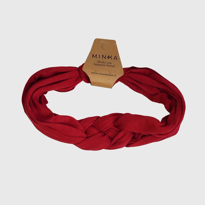 MINKA - Turbante Josefina Rojo Vino
