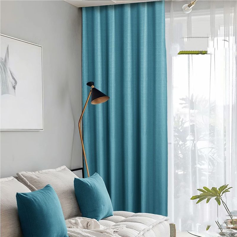 GENERICO - CORTINA ENGOMADA UNICOLOR  blackout 2 PAÑOS 230X140