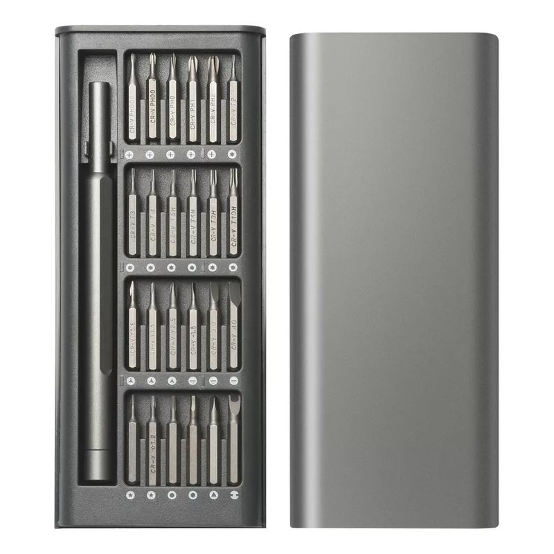 GENERICO - Kit 24 En 1 Atornillador Precision Profesional Imantado Cr-v