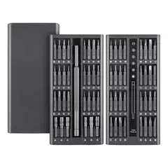 GENERICO - Kit Destornillador Precision Set 63 Piezas Profesional Cr-v