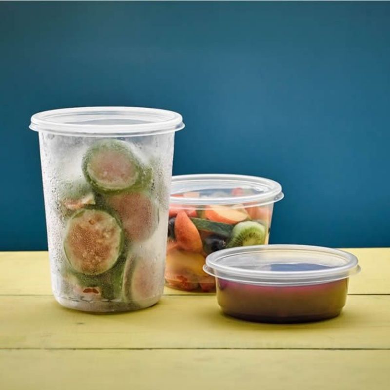 GENERICO - Pote  Contenedor  Envase 32oz -1 Ltr con Tapa 50 unidades