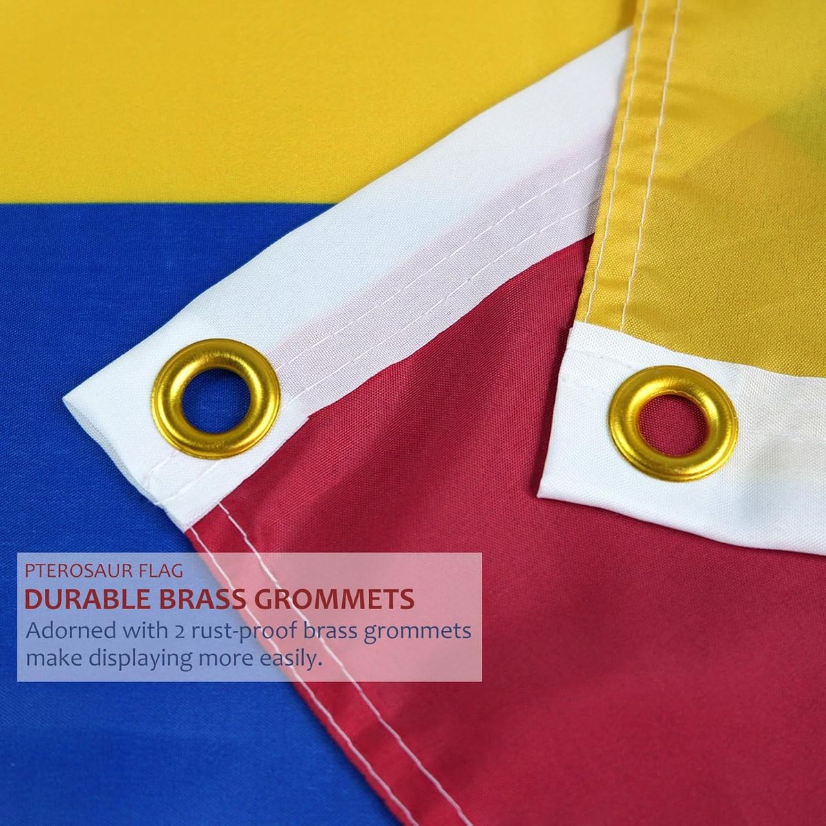 GENERICO - Bandera Venezuela 60X90 cms Estampada Ojales Metálicos