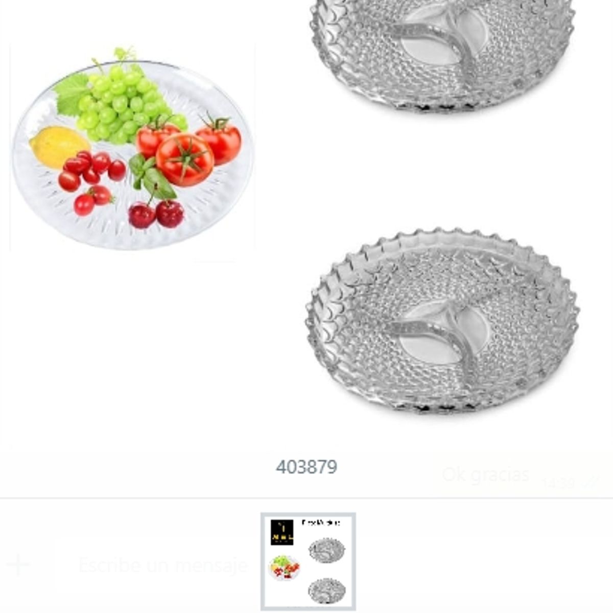 GENERICO - Plato Multiuso Para Cocina Frutas Alimentos