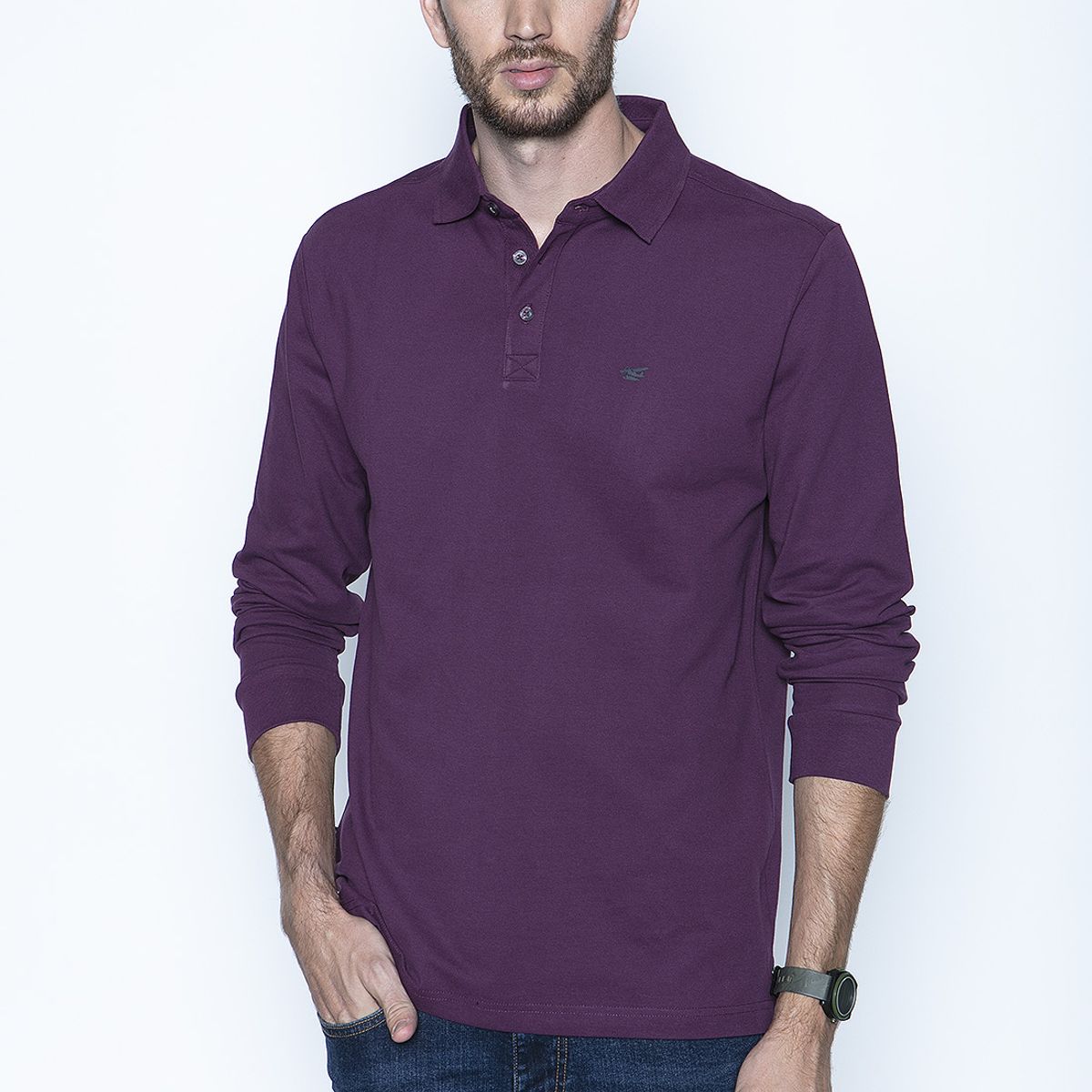 FEROUCH - Polera Polo Ml Rojo Ferouch
