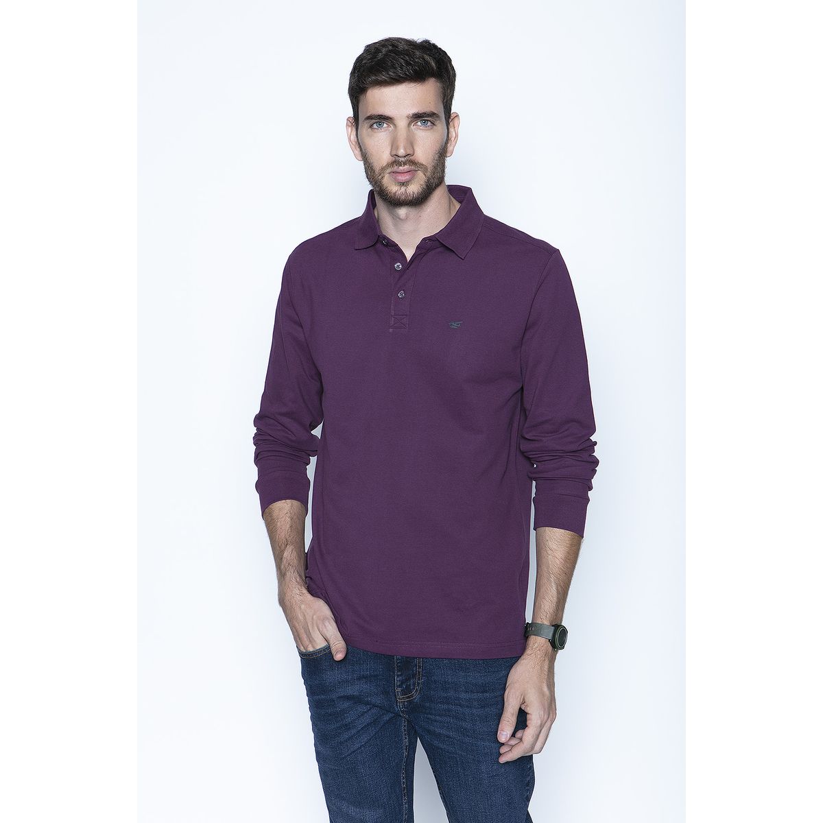 FEROUCH - Polera Polo Ml Rojo Ferouch