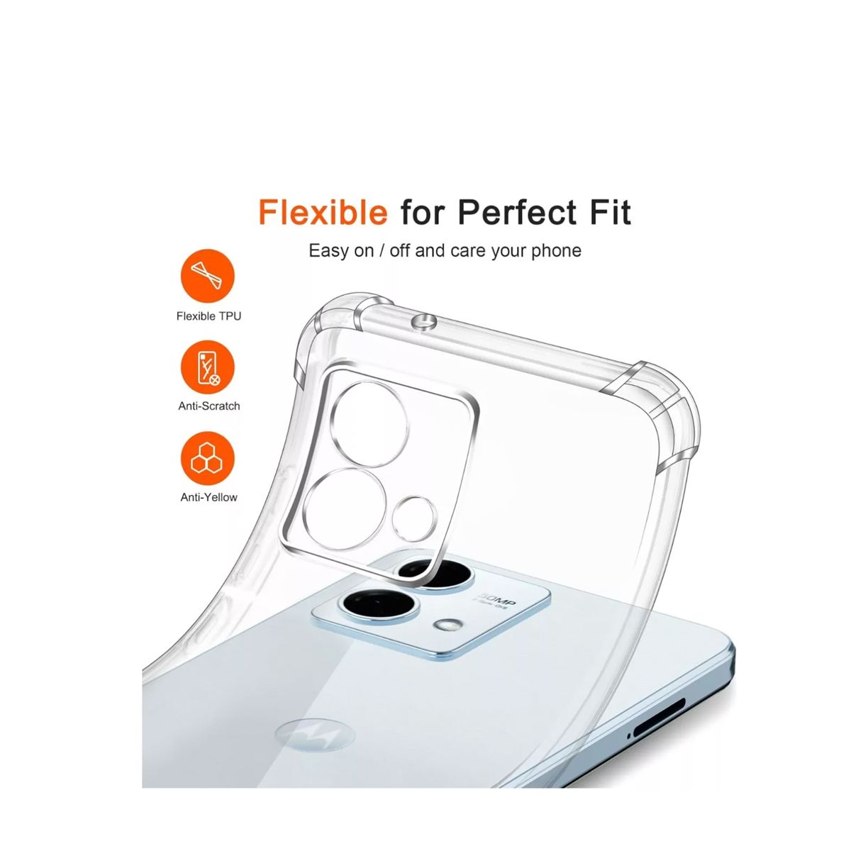 JOIGO - Carcasa Transparente Antigolpes Para Motorola G84