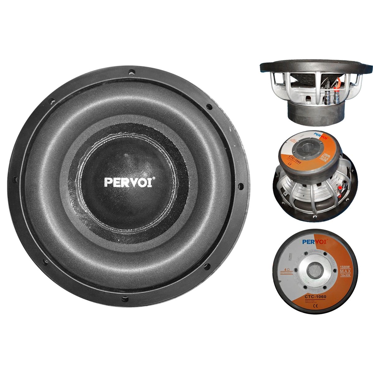 GENERICO - Subwoofer Doble Bobina 1500w 10 pulgadas + Kit Instalación