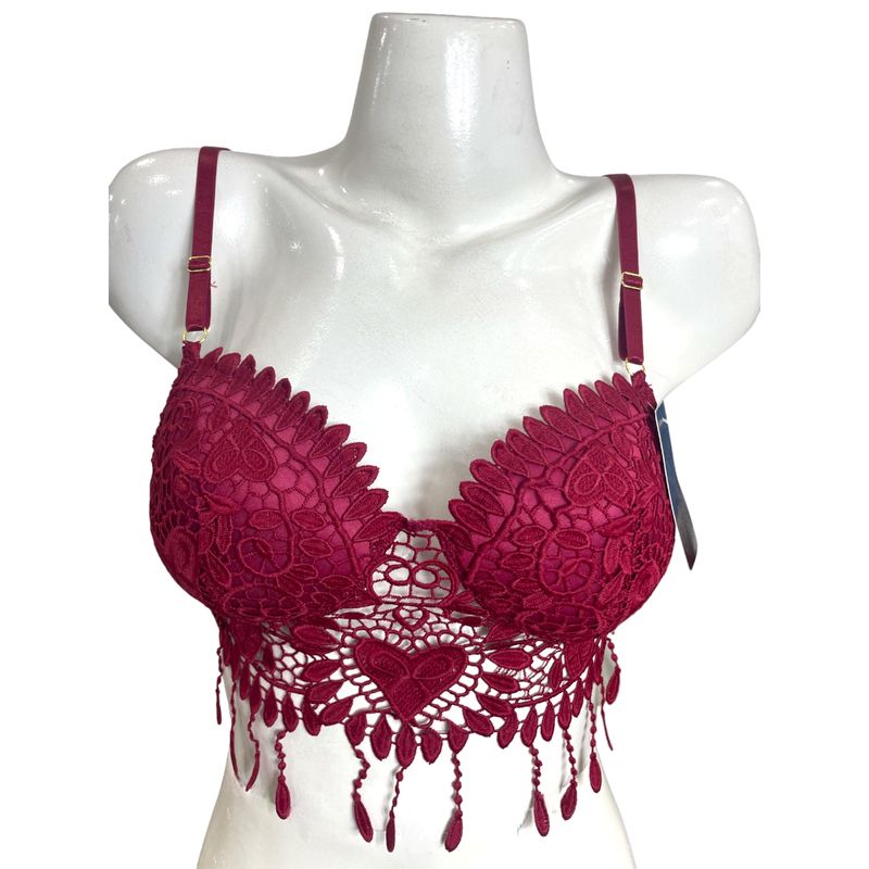 MEDIA LUNA - Crop Top Tejido Diseño Amber