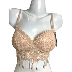 MEDIA LUNA - Crop Top Tejido Diseño Amber