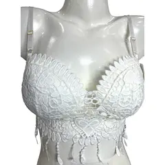 MEDIA LUNA - Crop Top Tejido Diseño Amber