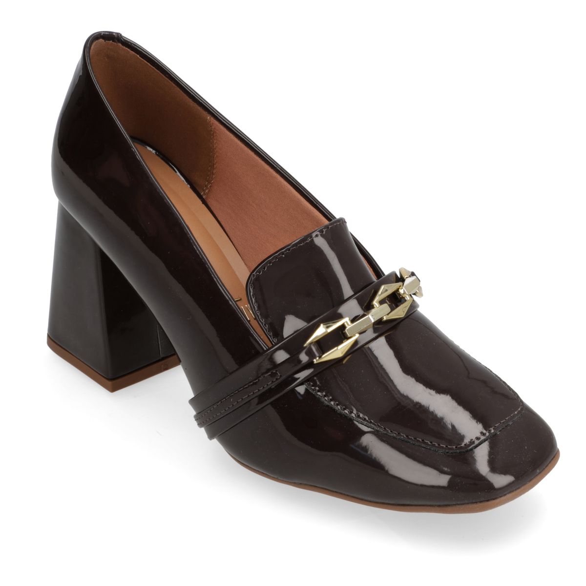 VIZZANO - Zapato Mujer Taco Cuadrado Cacao Vizzano