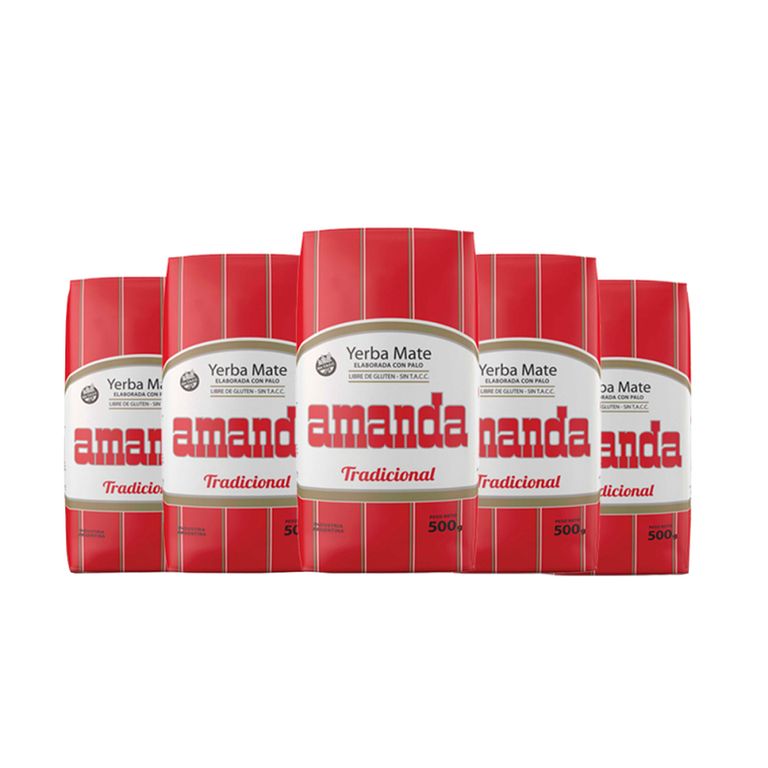 Pack 5 Yerba Mate Tradicional 500gr