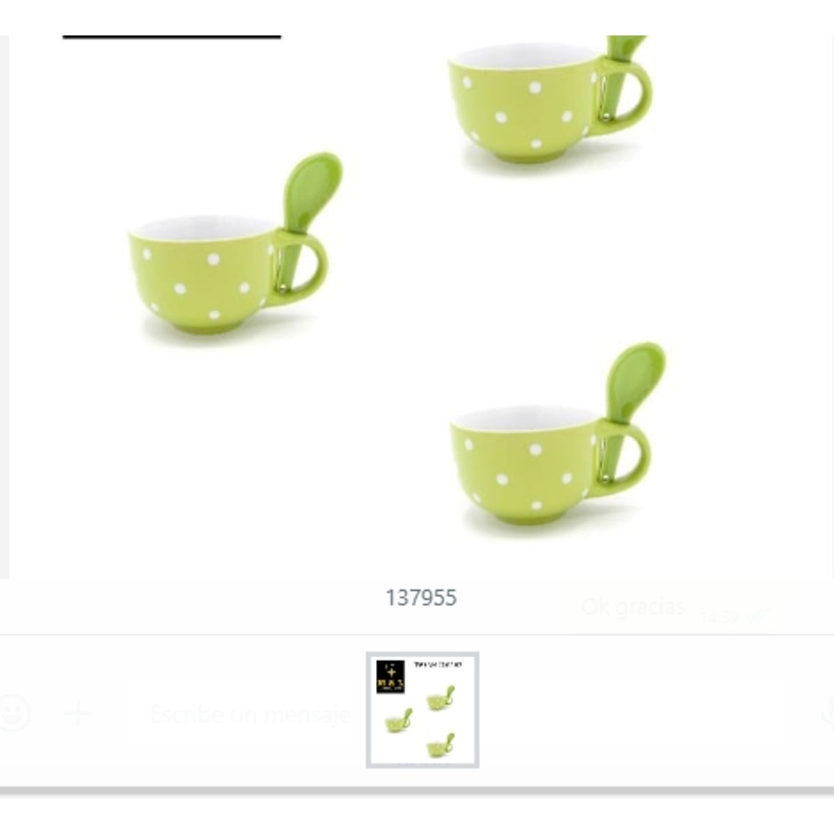 GENERICO - Taza Con Cuchara Ceramica Cocina