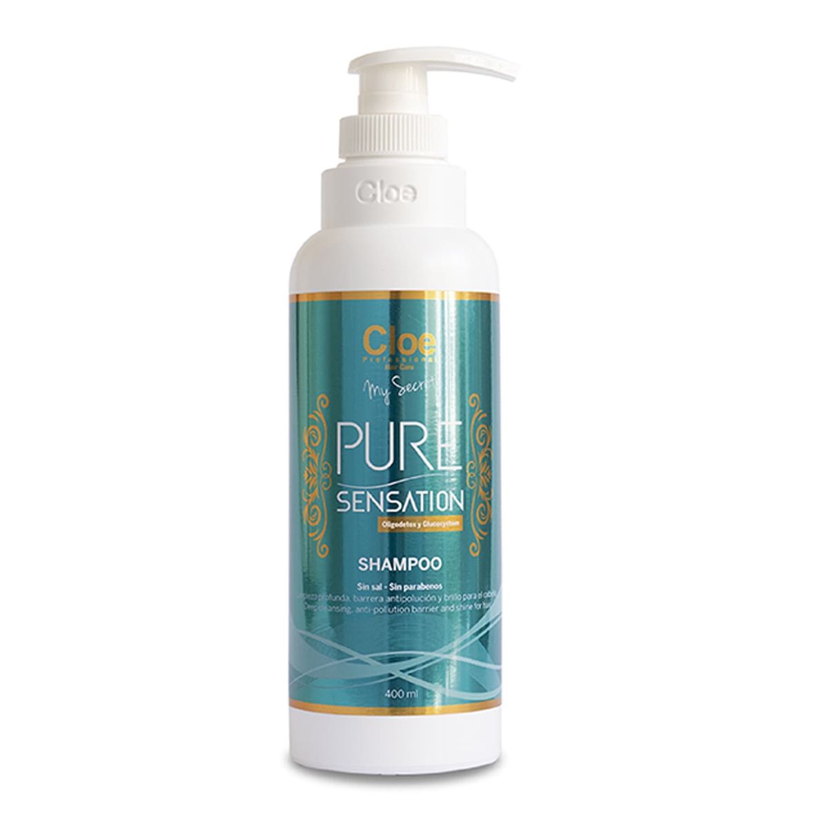 CLOE - Shampoo Cloe Pure Sensation Clear 400ml Limpieza Profunda Control Grasa Impurezas Residuos