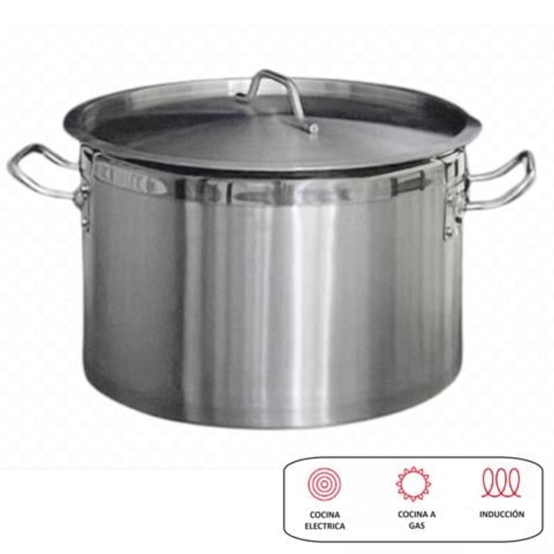 GENERICO - CACEROLA ALTA A INOX 45 CM 42 L