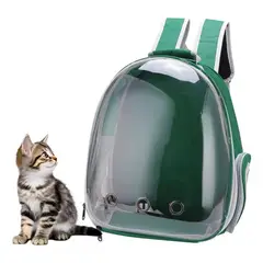 GENERICO - Mochila Bolso Transportador Mascota Perrogato Transparente