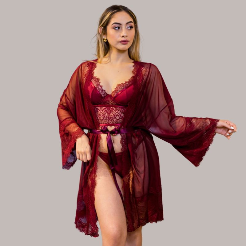 TUPPE - BATA DE MALLA TRANSPARENTE ARUBA-TUPPÉ