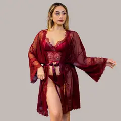 TUPPE - BATA DE MALLA TRANSPARENTE ARUBA-TUPPÉ