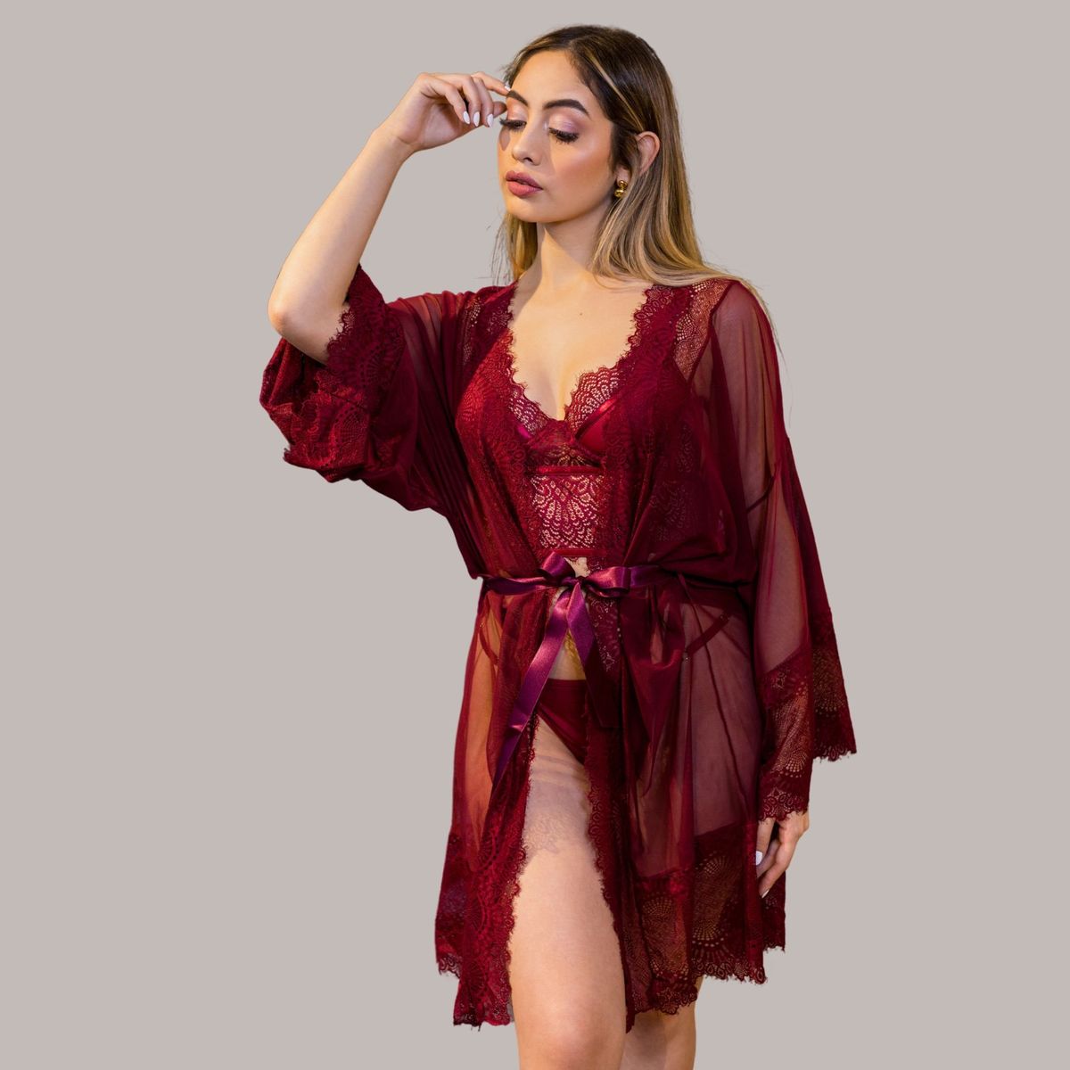 TUPPE - BATA DE MALLA TRANSPARENTE ARUBA-TUPPÉ