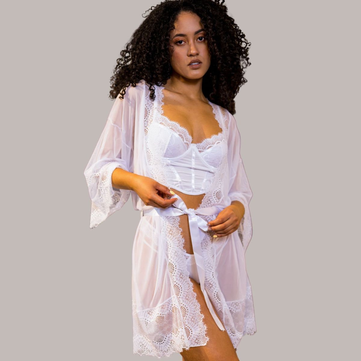 TUPPE - BATA DE MALLA TRANSPARENTE ARUBA-TUPPÉ