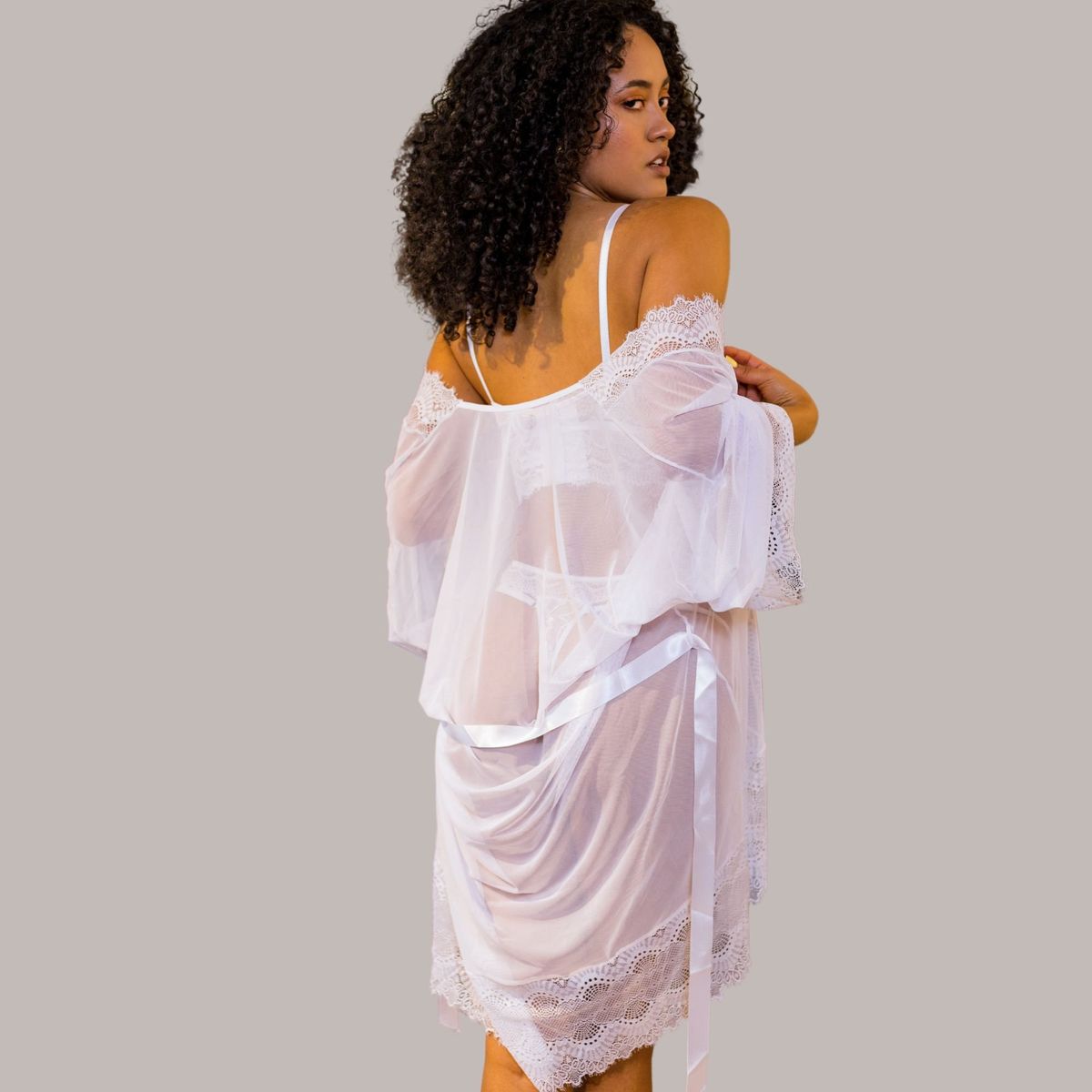 TUPPE - BATA DE MALLA TRANSPARENTE ARUBA-TUPPÉ