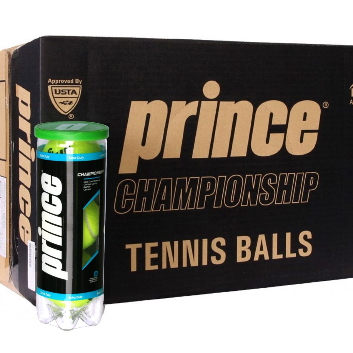 GENERICO - Caja de Pelotas de Tenis Prince Championship X3 - 24 Tarros