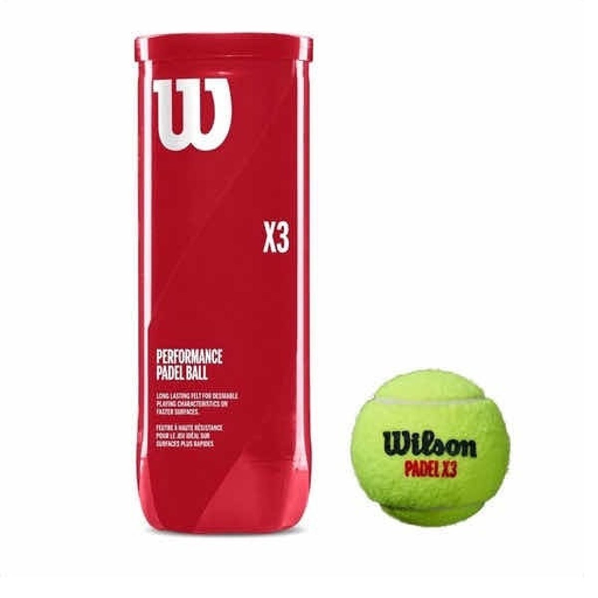 WILSON - Tarro de Pelotas Wilson Padel X3