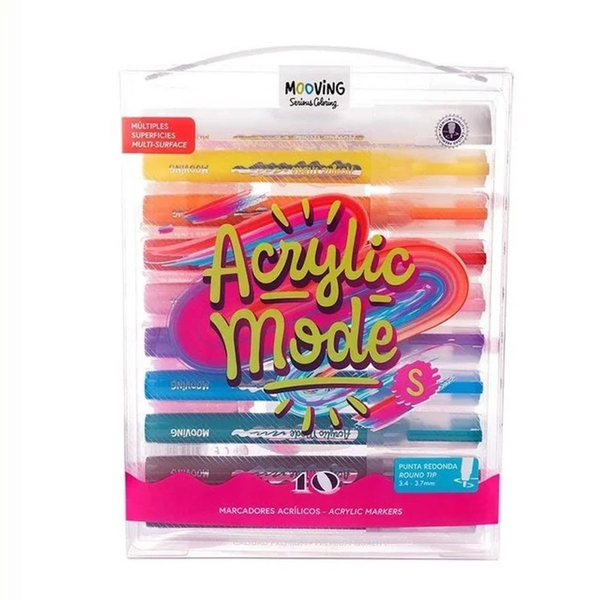 MOOVING - Set maleta 10 marcadores acrílicos