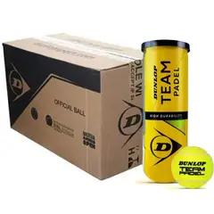 DUNLOP - Caja de Pelotas Padel Team X3 - 24 Tarros