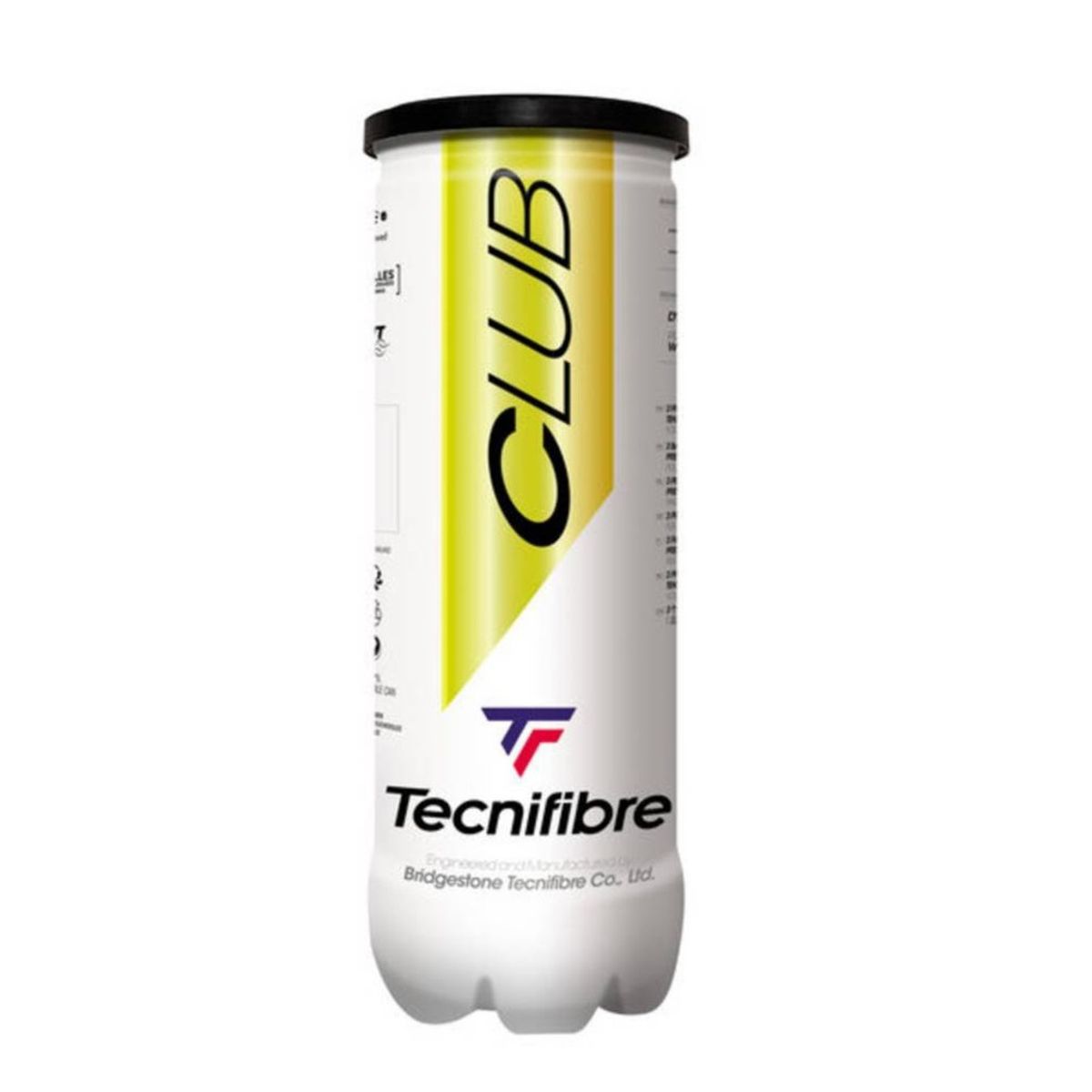 TECNIFIBRE - Tarro de Pelotas de Tenis Tecnifibre Club X3