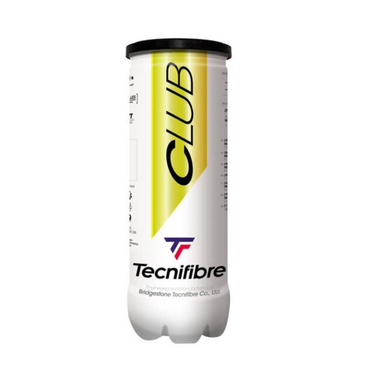TECNIFIBRE - Tarro de Pelotas de Tenis Tecnifibre Club X3