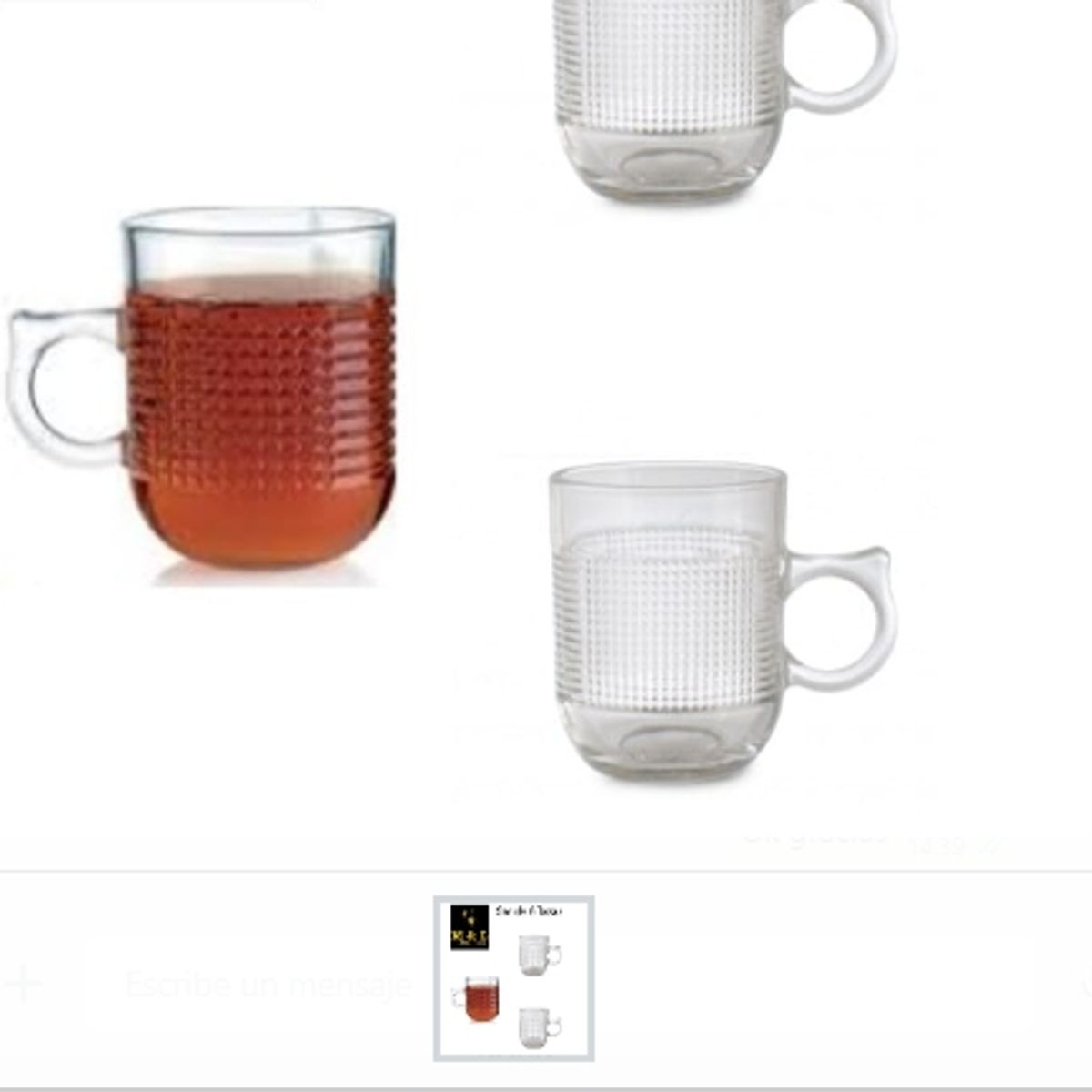 GENERICO - Set De 6 Tazas Para Bebidas Calientes