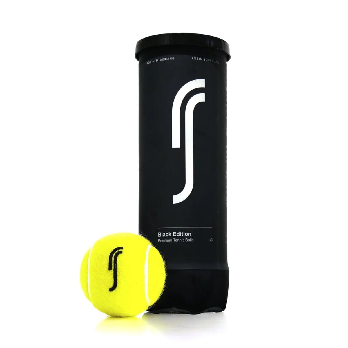 GENERICO - 12 Tarros de Pelotas de Tenis Robin Soderling Black X3