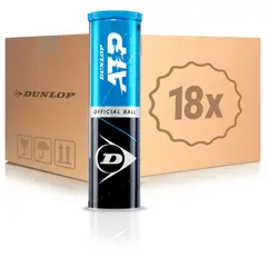 DUNLOP - Caja de Pelotas de Tenis ATP X4 - 18 Tarros