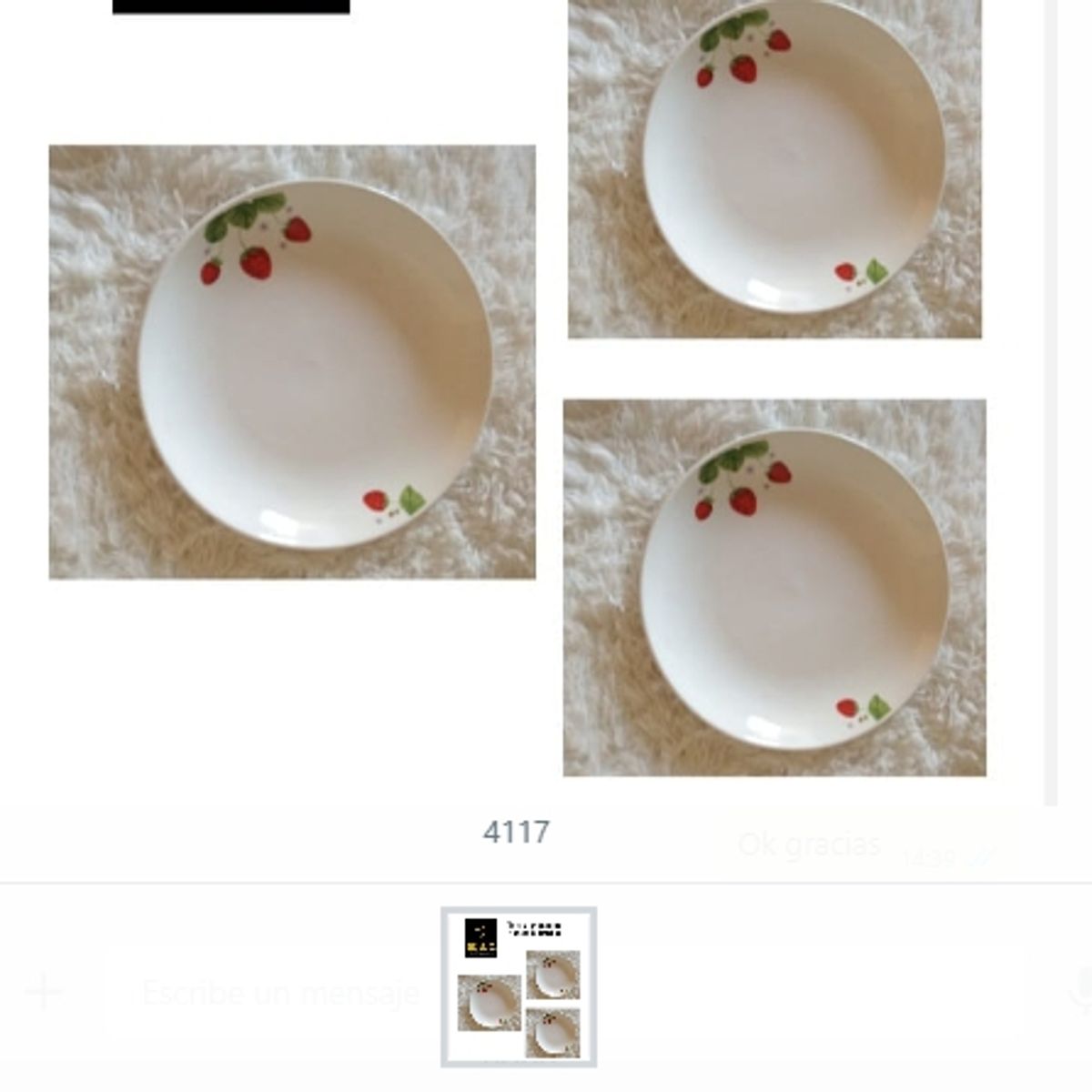 GENERICO - Plato Semi Hondo De Frutilla Cocina Alimentos