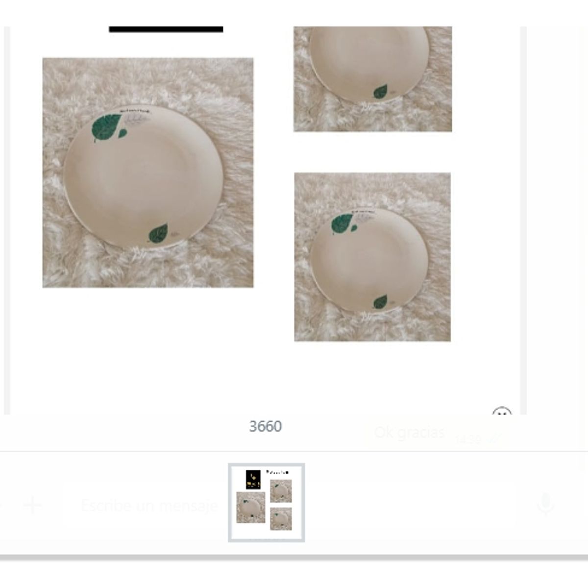 GENERICO - Plato Con Diseño De Hoja Ceramica