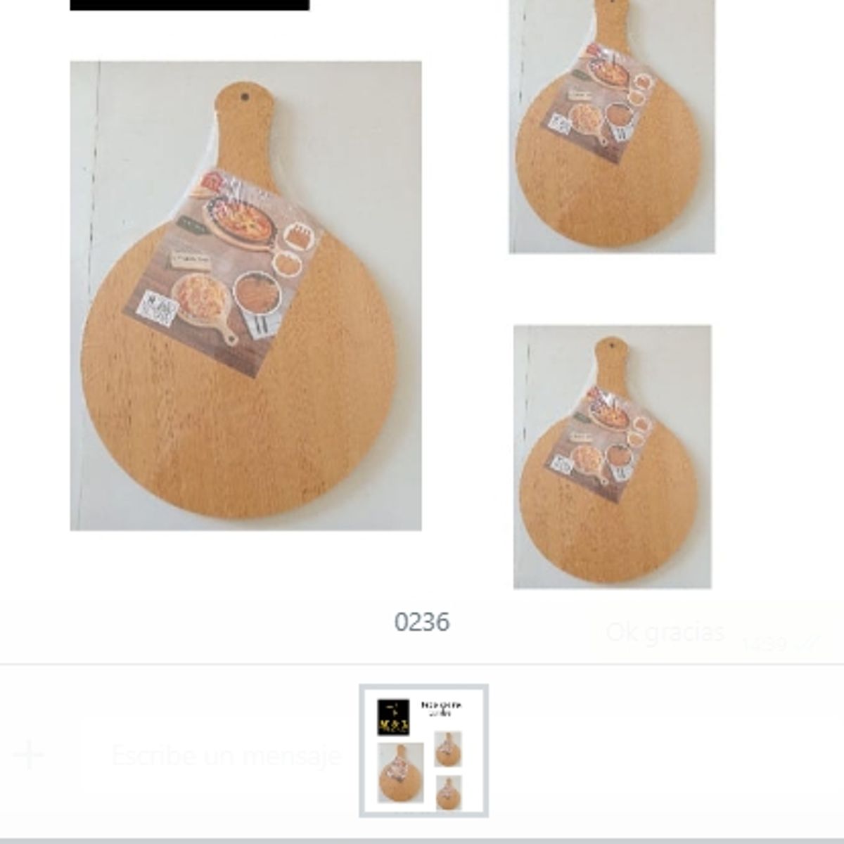 GENERICO - Tabla Cocina Bambu Redonda Grande