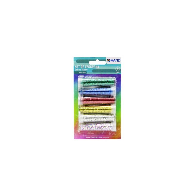 HAND - Kit 3 Blíster Escarcha 18 Tubos Glitter Tradicional - SC