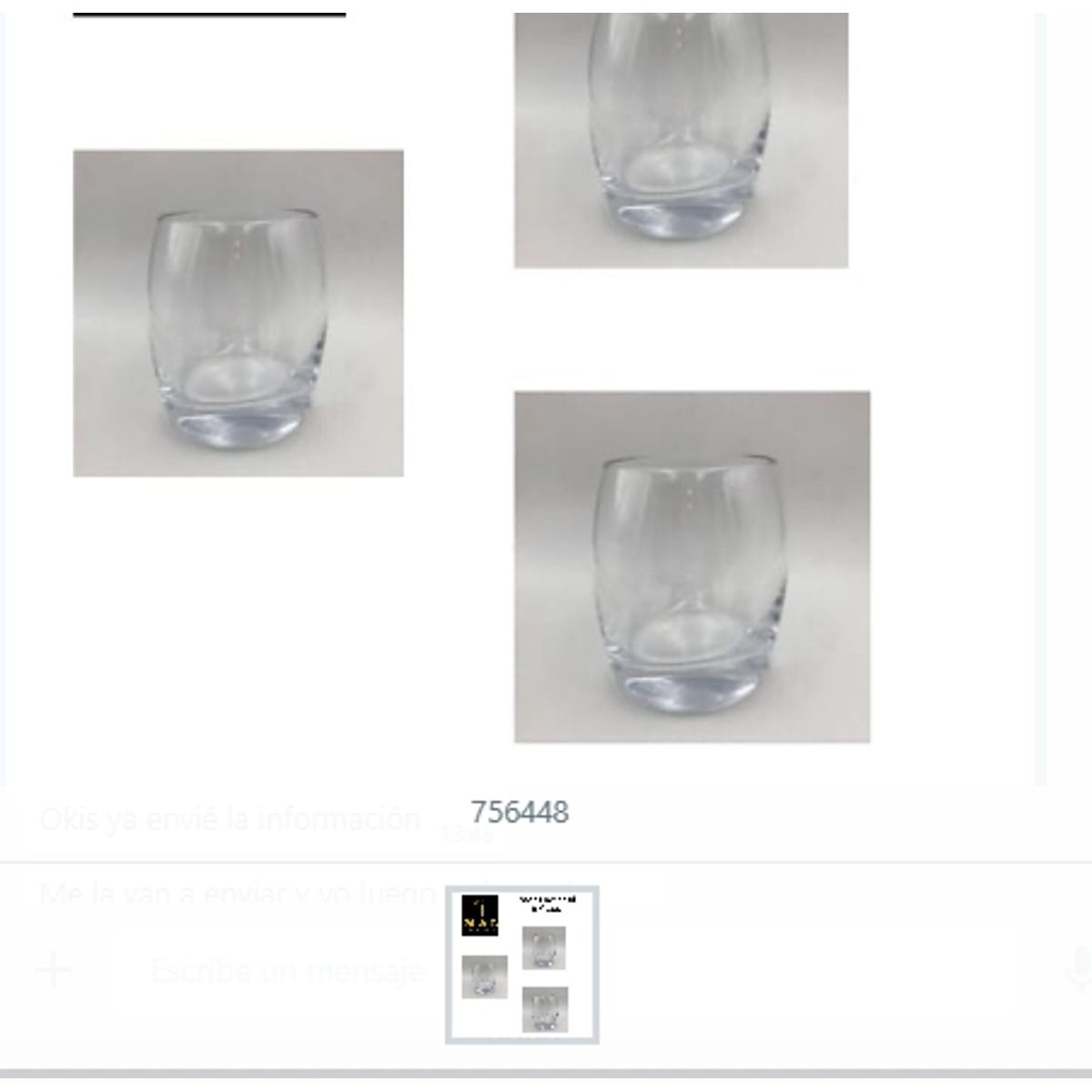 GENERICO - Vaso Diamond 6 Piezas Para Bebidas