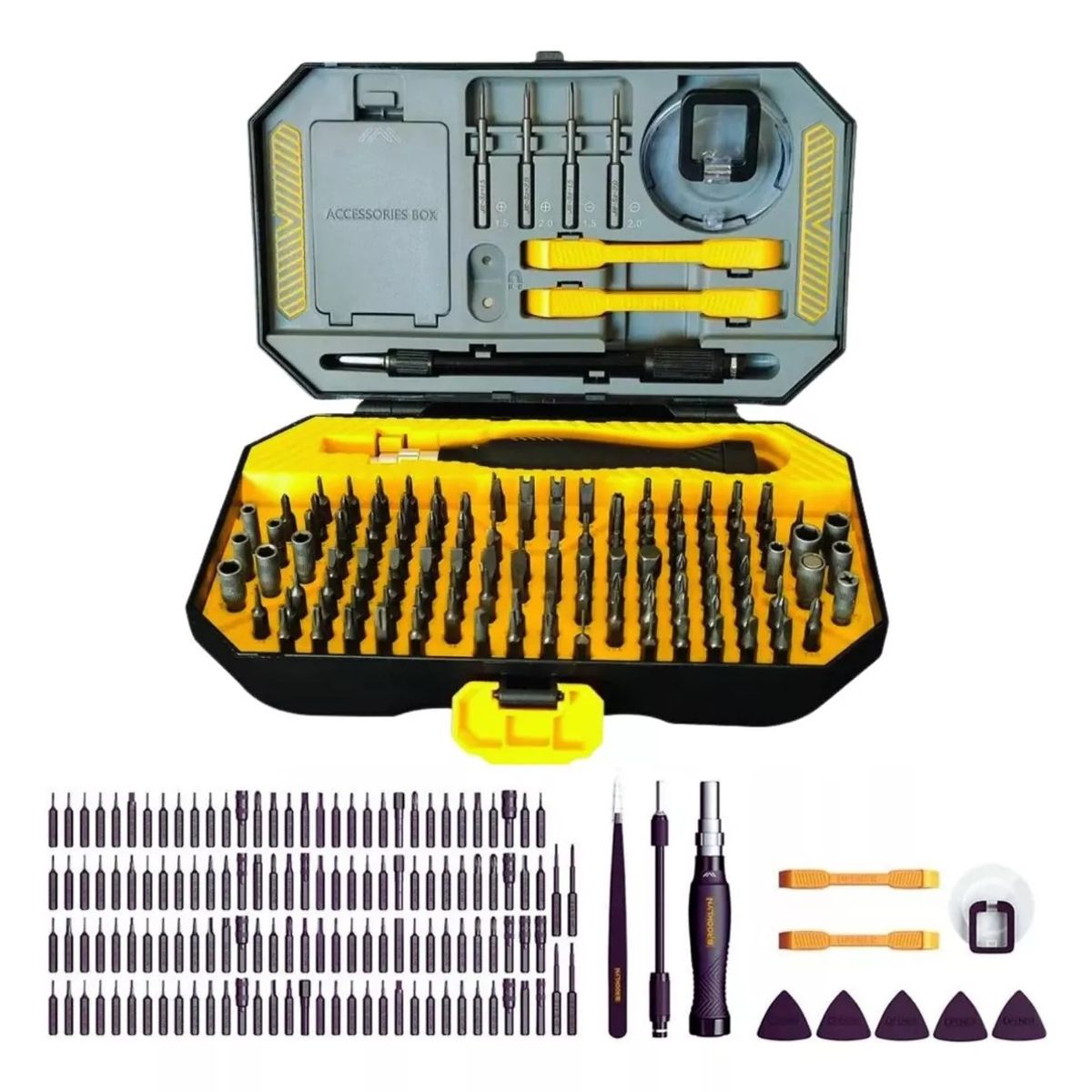 GENERICO - Juego Kit De Destornilladores Precision 145 En1 Desarmadores