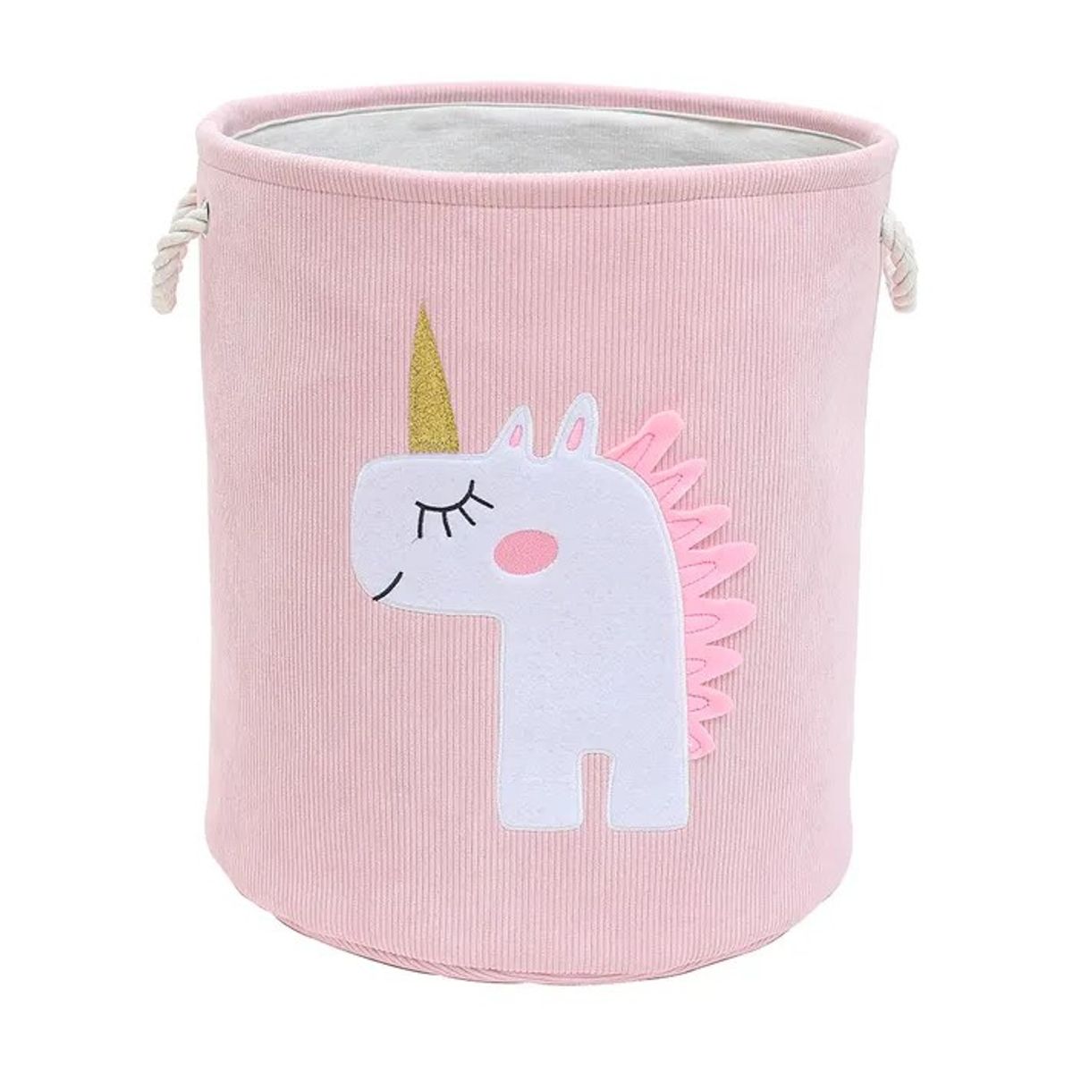 COMPRAPO - Canasto Cesto Caja Almacenamiento Niño Modelo Unicornio Rosa Pastel