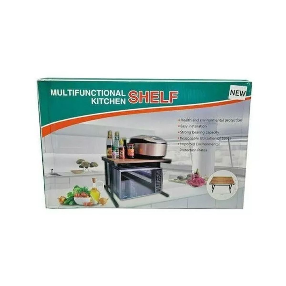 GENERICO - RACK ORGANIZADOR DE MICROONDAS MULTIUSOS