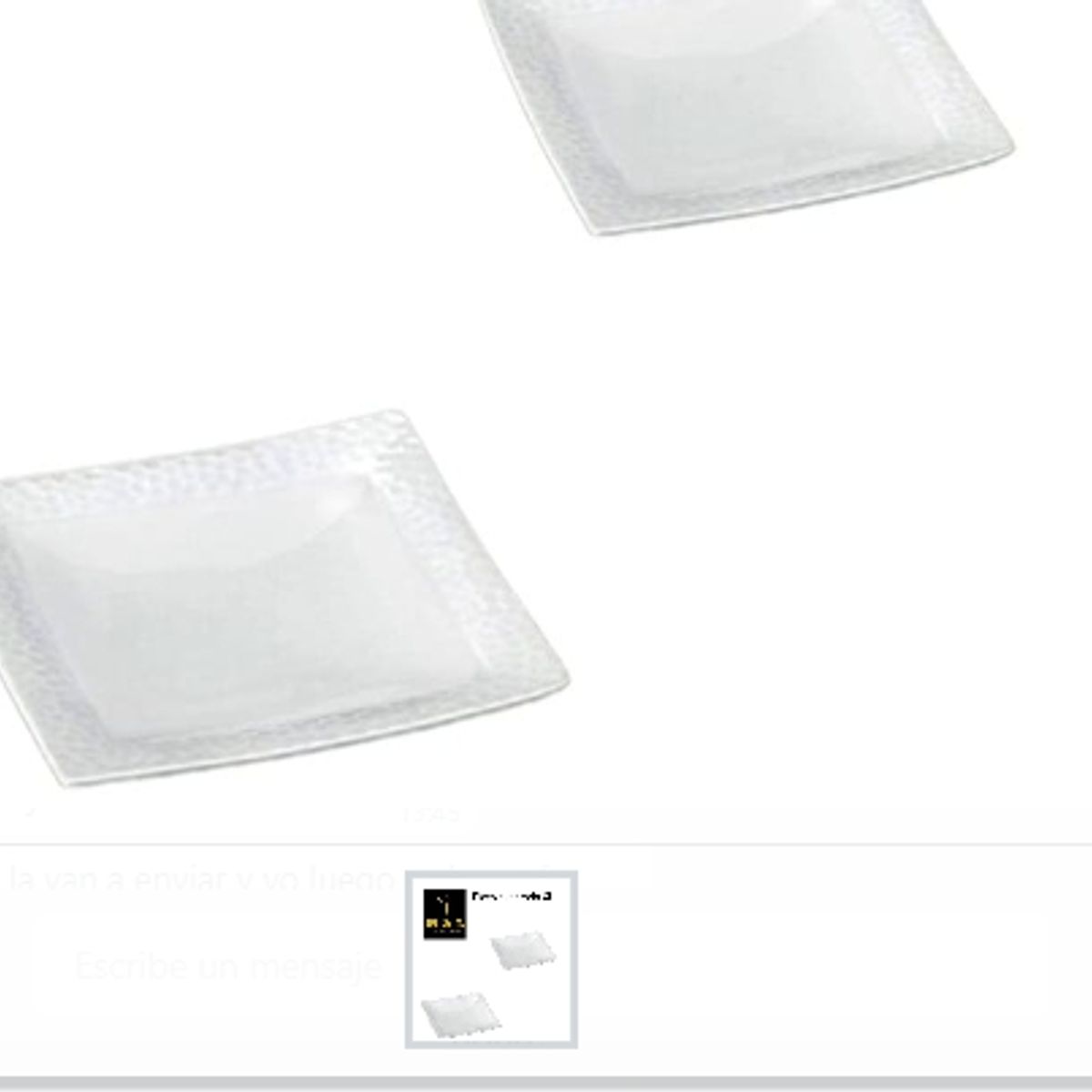 GENERICO - Plato Cuadrado Xl Para Cocina