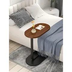 AIZO - Mesa De Centro Lateral Living Vanguardia Madera Nactural
