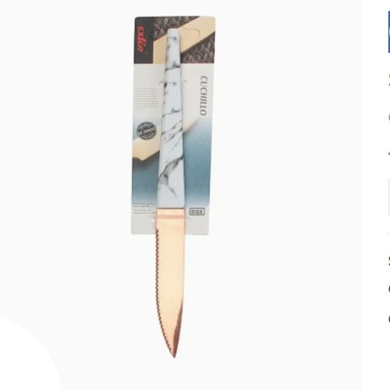 GENERICO - Cuchillo 1 Pcs Acero Brillante