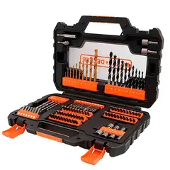 BLACK+DECKER - Puntas Y Brocas P/ Atornillar Taladrar 104 Pcs