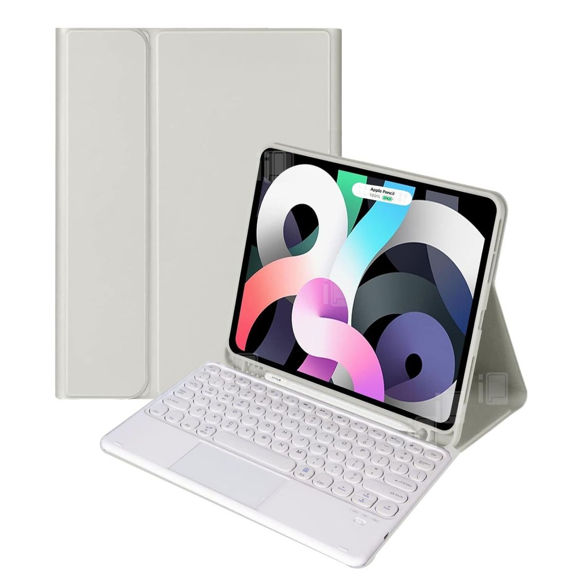 GENERICO - Funda Teclado Touchpad Para iPad Pro 11 1/2/3/4° Gen. Español - Gris