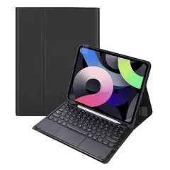 GENERICO - Funda Teclado Touchpad Para iPad Pro 11 1/2/3/4° Gen. Español - Negro
