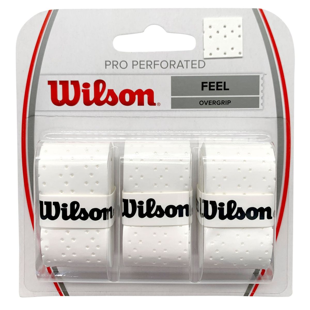 WILSON - Overgrip Wilson Pro Perforated X3 Tenis Padel